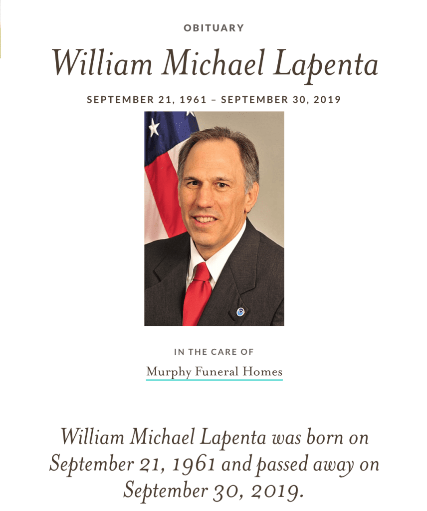 Bill Lapenta Memorial Image