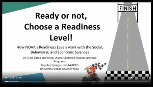 Click to watch: How NOAA’s Readiness Levels Work with the Social, Behavioral, and Economic Sciences