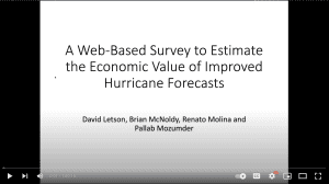 Click to watch: A Contingent Valuation of Hurricane Forecasts
